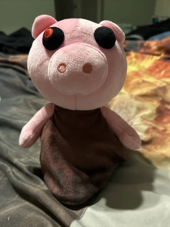 Peluche PIGGY del videojuego, personaje Cerdo Rosa