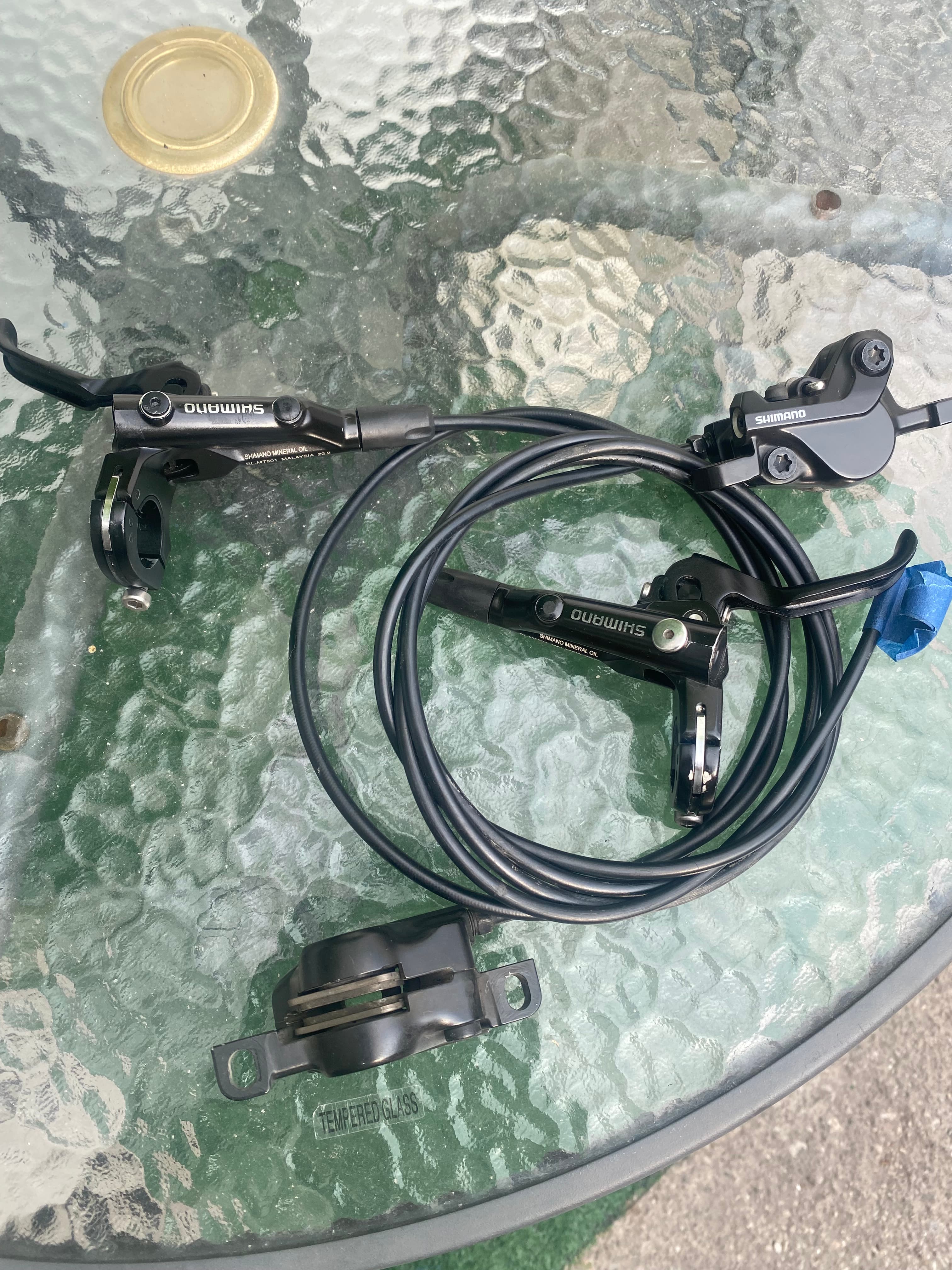 Frenos de Disco Hidráulicos Shimano BL-MT501 / BR-MT500 para Bicicleta